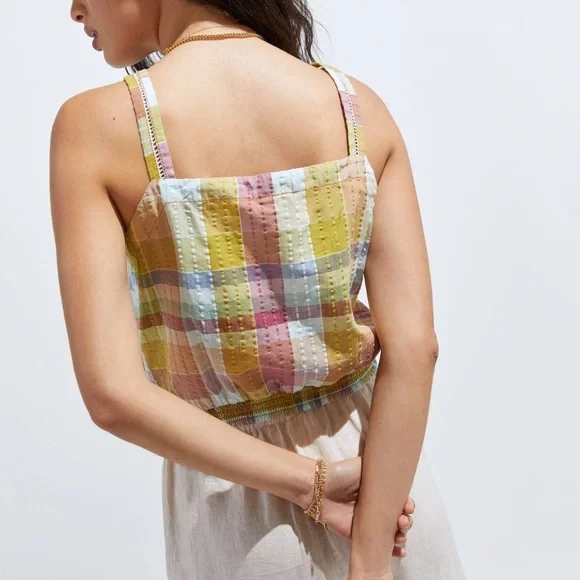 NWT Anthropologie Plaid Tank. Size 14 - Picture 3 of 9